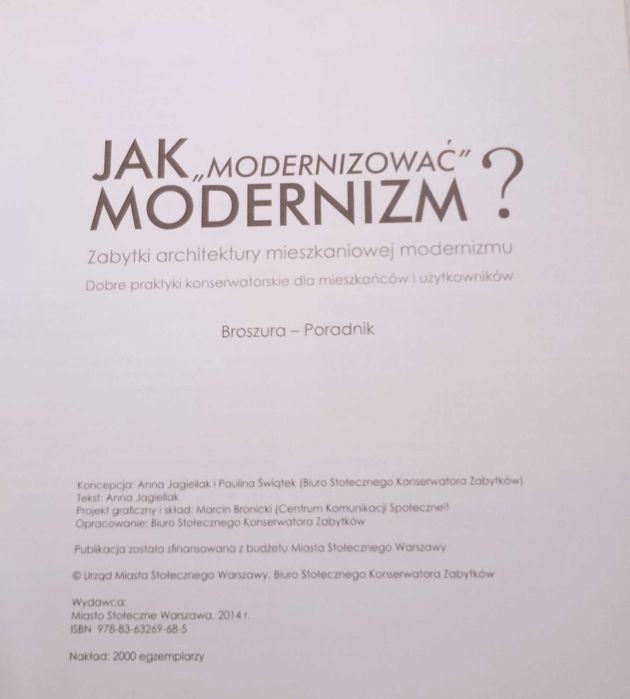 Jak modernizować modernizm ?