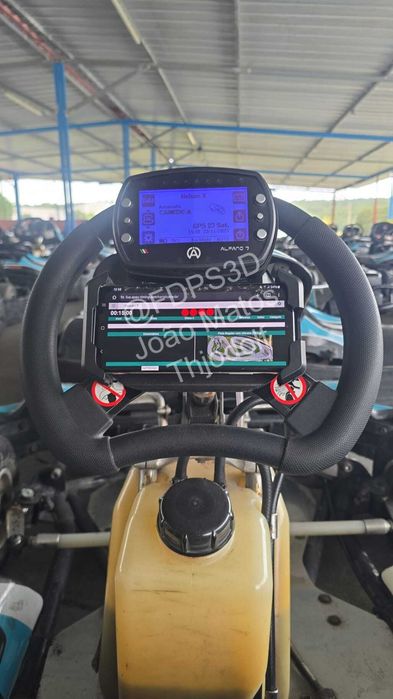 Suporte 2 em 1 para Alfano e Telemóvel – Volante de Kart