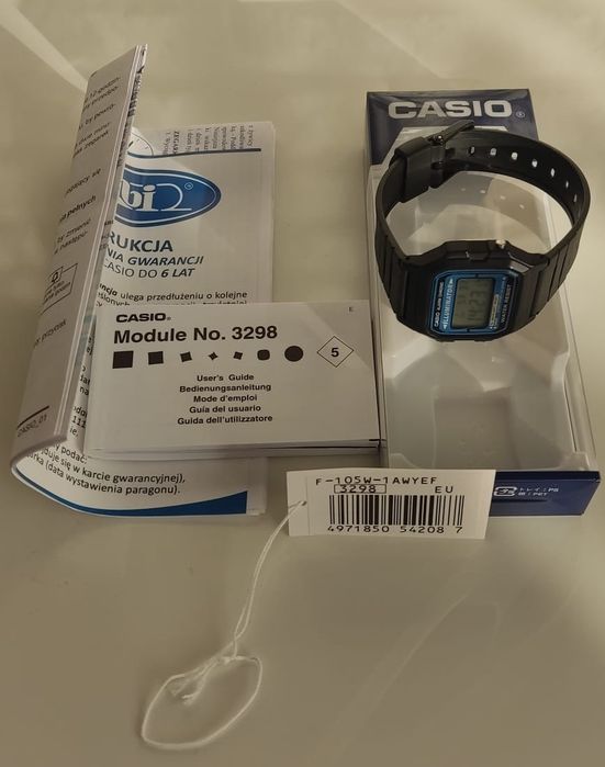 Zegarek CASIO F-105W Retro Klasyk Gwarancja