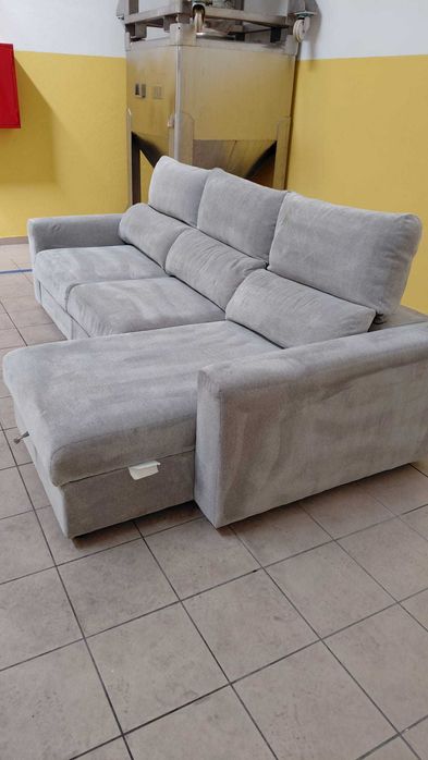 Sofá Chaise Longue 270x160 Cinzento com Arrumação | Excelente Estado