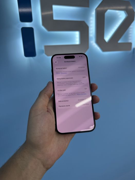 iPhone 15 PRO 128GB BATERIA 93% GWARANCJA 12 miesiecy !!!