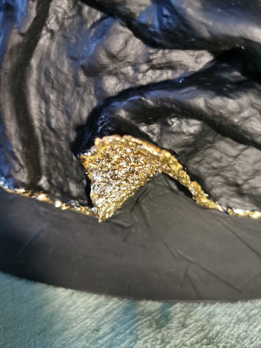 Інтер'єрна об'ємна картина Золото на чорному