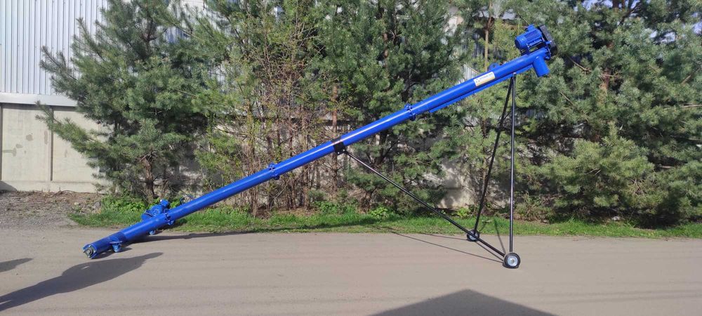 Шнековый погрузчик с подборщиком, транспортер гвинтовий, конвеєр, шнек