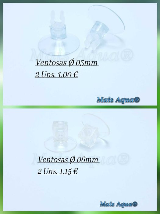 Ventosas para Aquário vários modelos Novas - Acessórios de ar