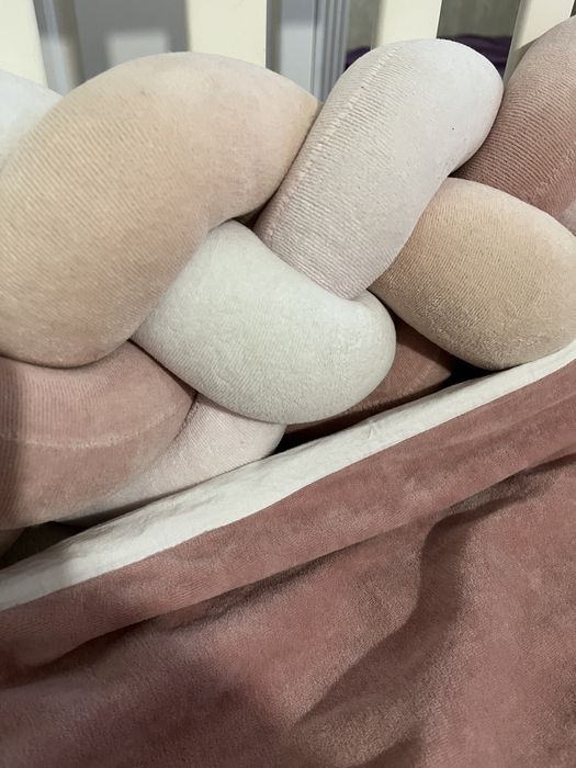 Дитяча постіль, косичка бортик, одіяло, простинь на резинці