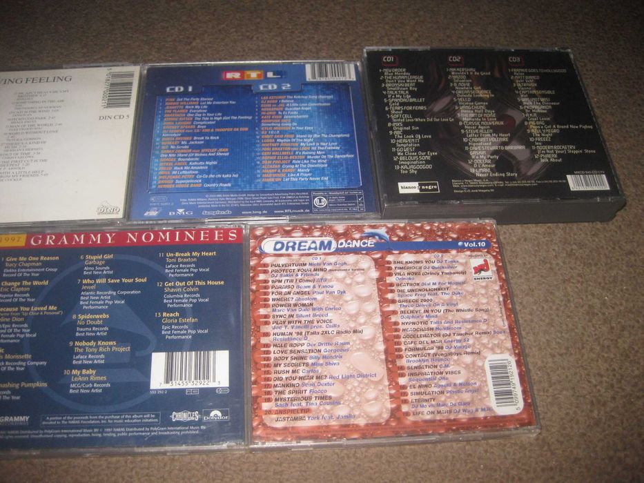 Lote de 7 CDs de música (Colectâneas)