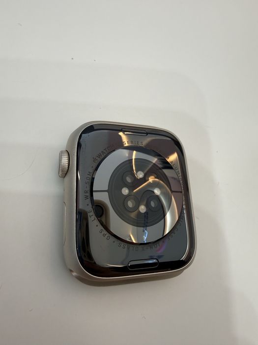 Apple Watch Series 7 45 mm GPS + Cellular – Starlight – komplet