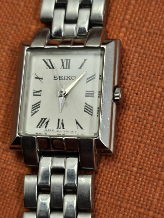 Seiko Classic Tank SWR083P1 Made in Japan rewizja 1N01B stan oryginalny