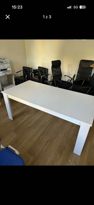 Biały używany stół