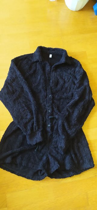 Przesyłka gratis HIBOU kombinezon Romper Shelby czarny 90% bambus
