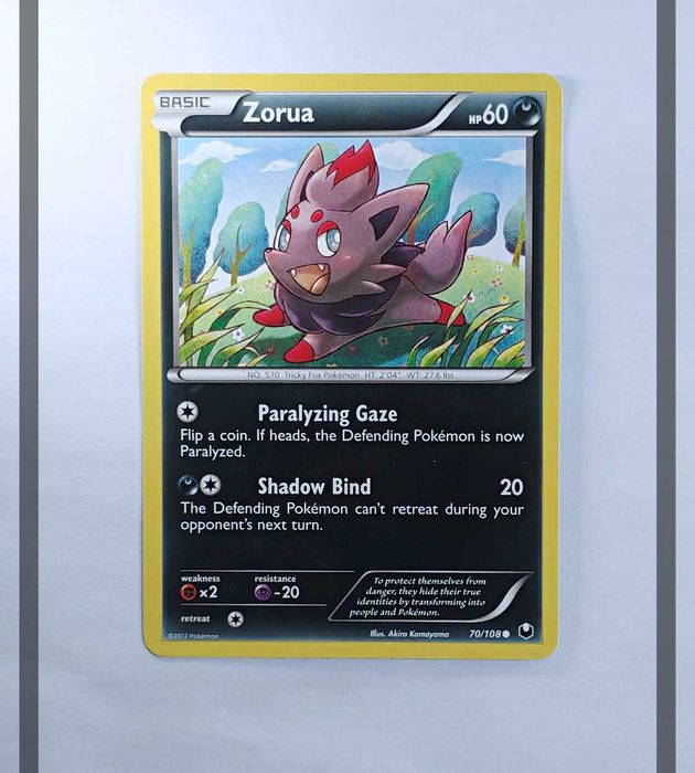 Zorua 70/108 DEX Pokemon ENG-NM