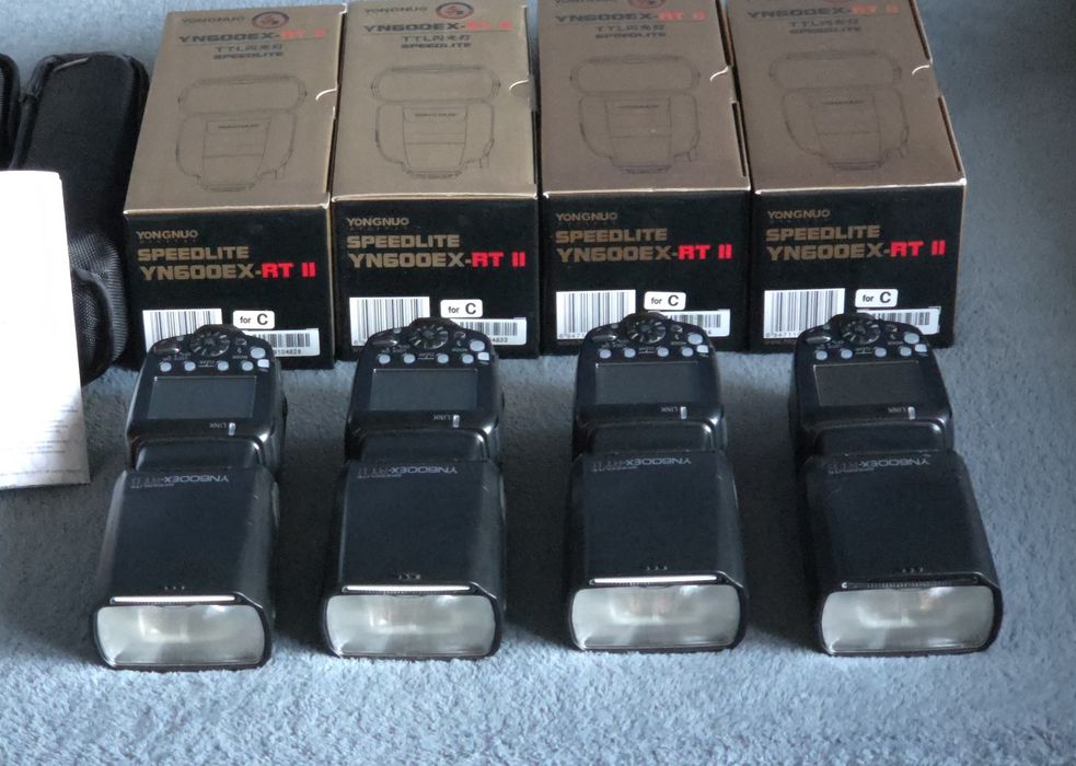 Komplet 4 szt. Yongnuo Speedlite YN600EX-RT II  do Canon