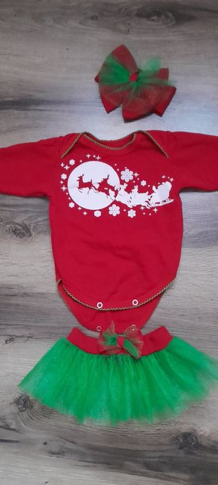 Новорічний комплект на дівчинку 3- 6 міс