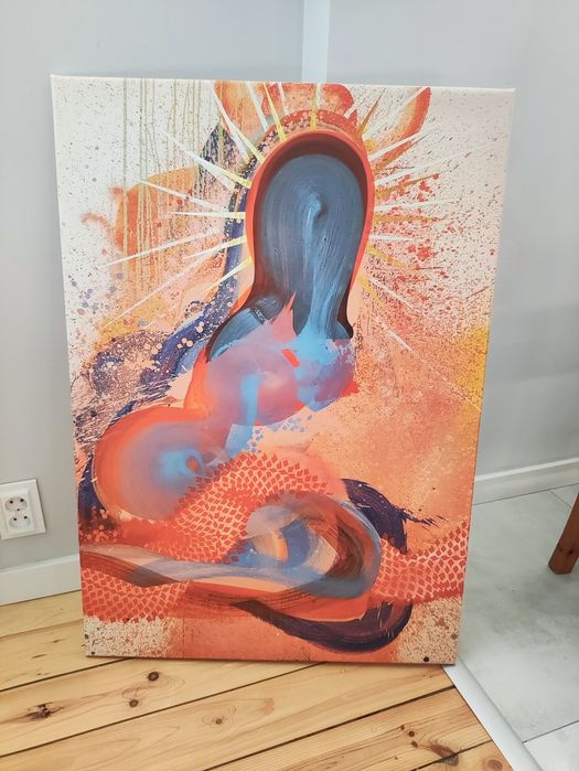 Obraz abstrakcja surrealizm 100x70 modernistyczny nowoczesny Glamour