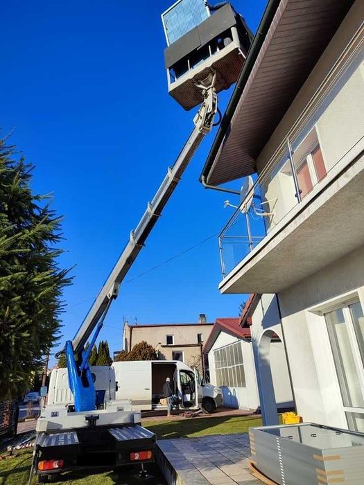 Wynajem Podnośnik Koszowy - USŁUGI ZWYŻKA Wycinka drzew