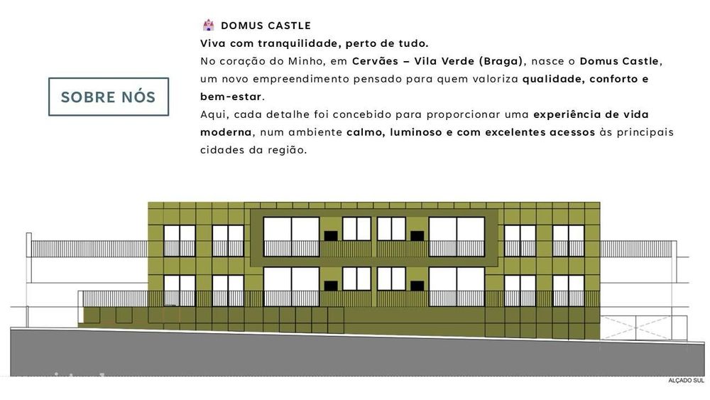 Invista no Domus Castle: Apartamentos T3 Exclusivos em Vila Verde — Cervães, Braga