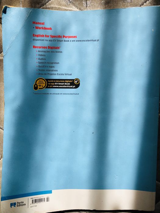 Livro de inglês.