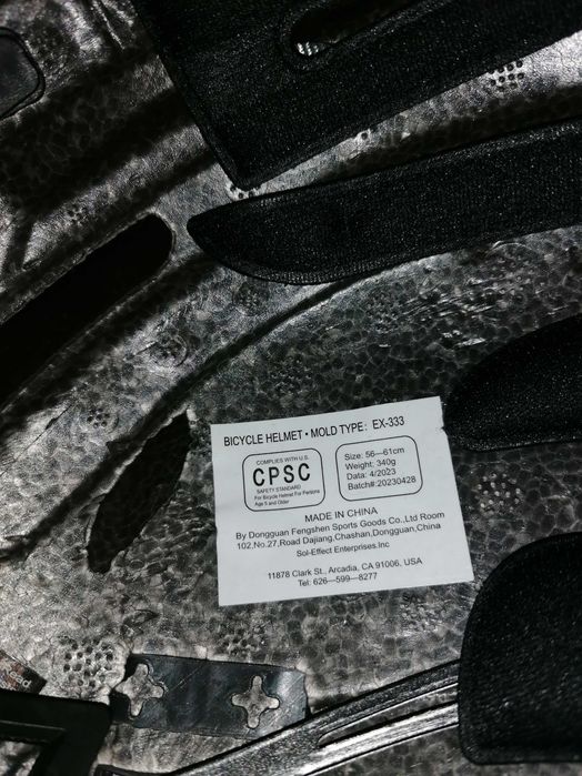 Exclusky Capacete de Bicicleta com led e luz, novo