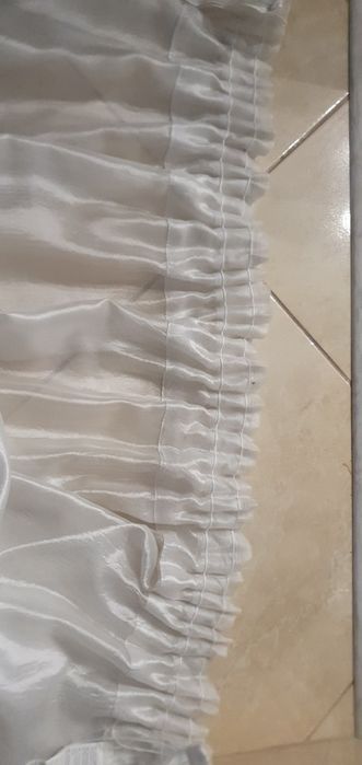 Zasłona dekoracyjna biała 2szt