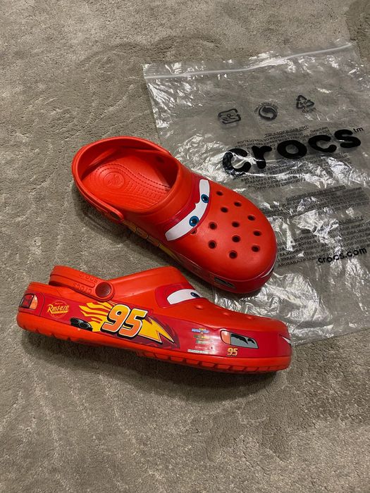 Crocs mcqueen 36-45 крокс маквін кроси тапочки