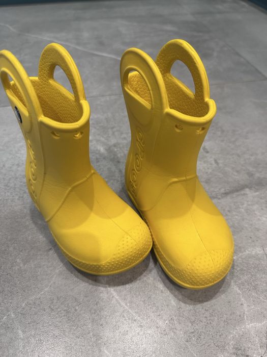 Жовті гумаки crocs, C6 (на стопу 13.2см)