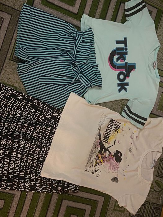 Комплекты футболка шорты бриджи на 9-12 лет