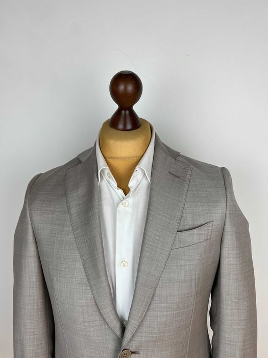 SERGIO NESCI x ZEGNA Beige Wool Suit класичний костюм-двійка Італія + вовна Зенья