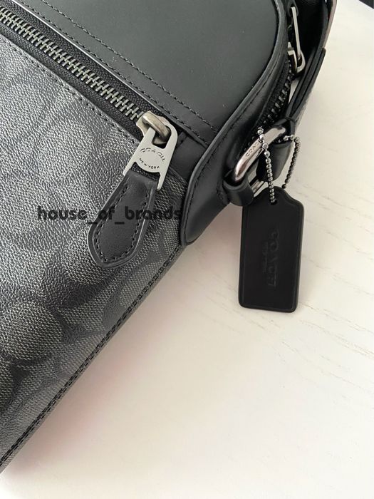 COACH Houston Flight Чоловіча шкіряна сумка мужская сумочка подарок