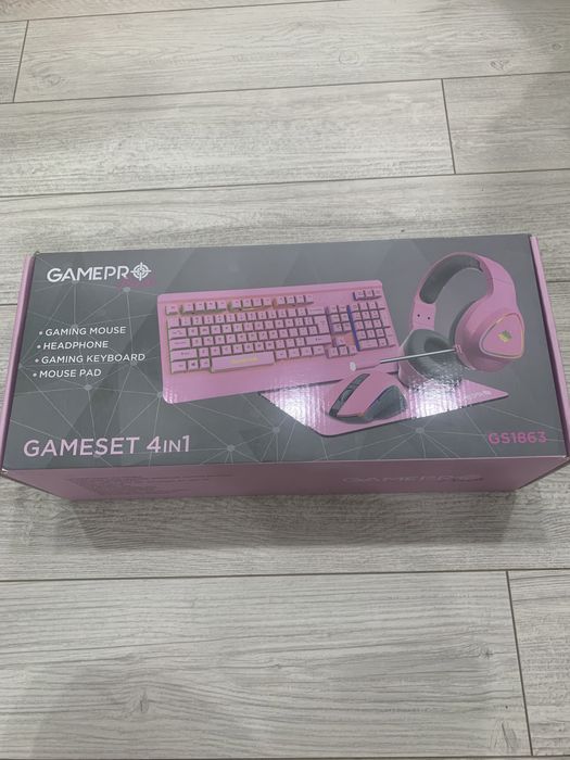 Gameset 4 in 1 комплект ( клавіатура ,миша ,навушники ,килимок )