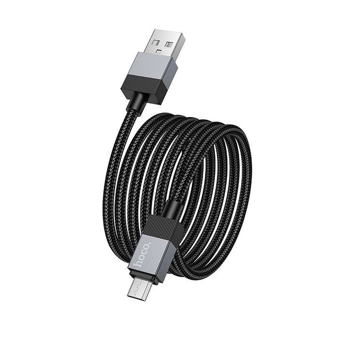 Kabel USB A do Micro USB Hoco 2,4A 1 m X110 czarny