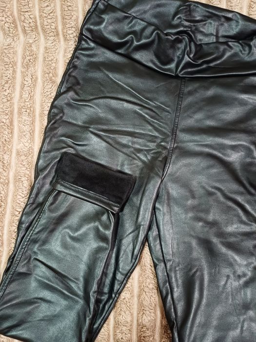 Лосини з екошкіри на утепленні