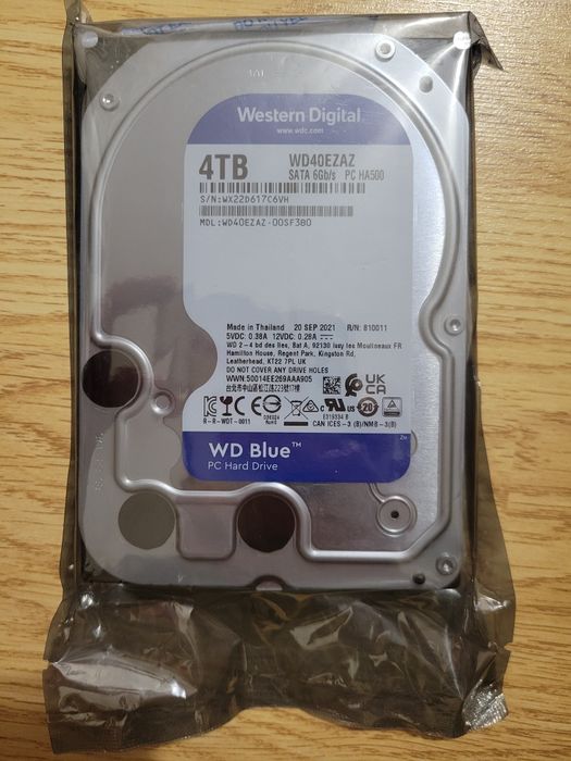 Диск western digital 4 TB wd blue, sata.