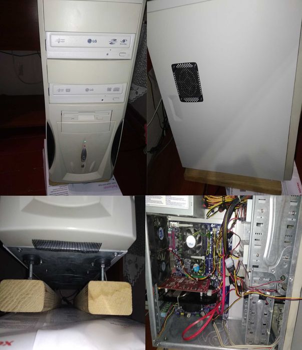 Системный блок ПК, корпус компьютера с полной начинкой, ретро, Wind 7!