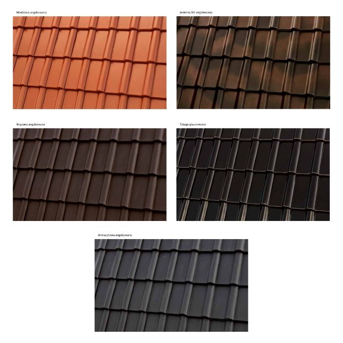 Dachówka ceramiczna Roben Piemont kolor Titan (szary połysk) z Dostawą