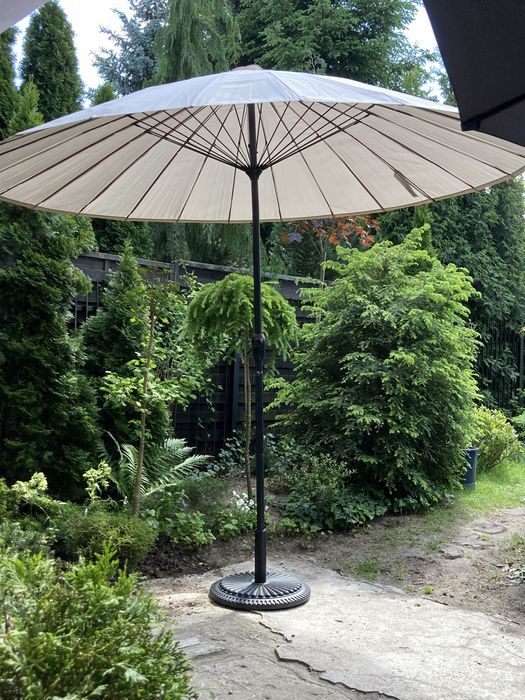 Parasol ogrodowy 3 m Jysk pochylany na boki