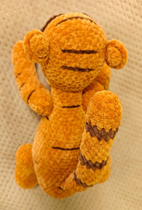 Тигр  іграшка м'яка в'язана мультперсонаж   ручна робота  Handmade