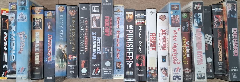 VHS filmy Egzekutor Punisher Szklana pułapka 3 Bond 60 sekund Daredevil