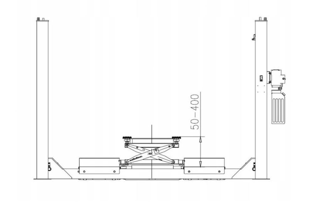 Podnośnik 4-kolumnowy Grubber SDW-50.3DNN pod geometrię
