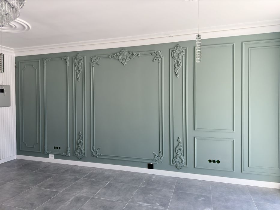 Молдинги карнизи 3 д панелі безшовні гіпсовий декор ліпнина