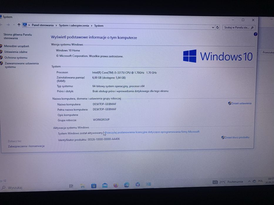 Laptop ACER + akcesoria