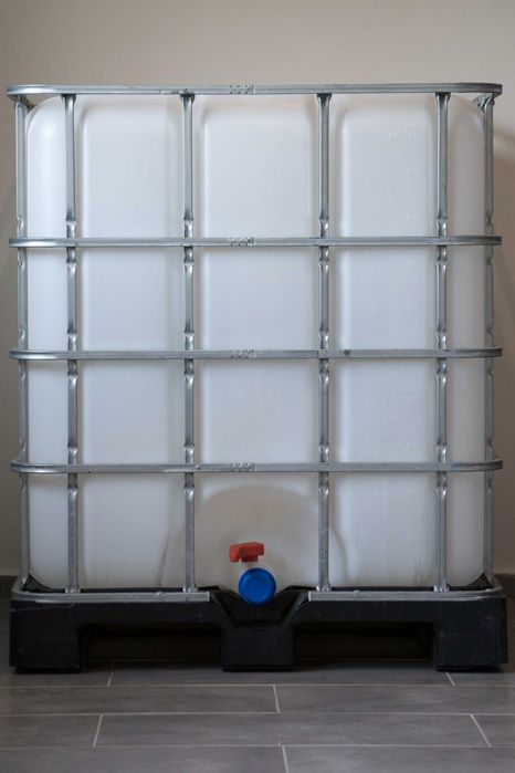 Zbiornik IBC 1000L mauzer nowy wkład  ATEST DO WODY PITNEJ