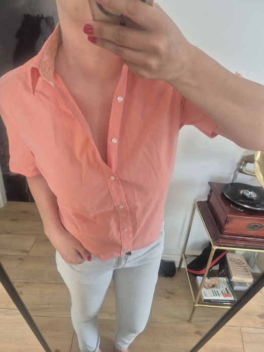 Bluzka z krótkim rękawem unisex bawełniana wygodna na lato Olymp