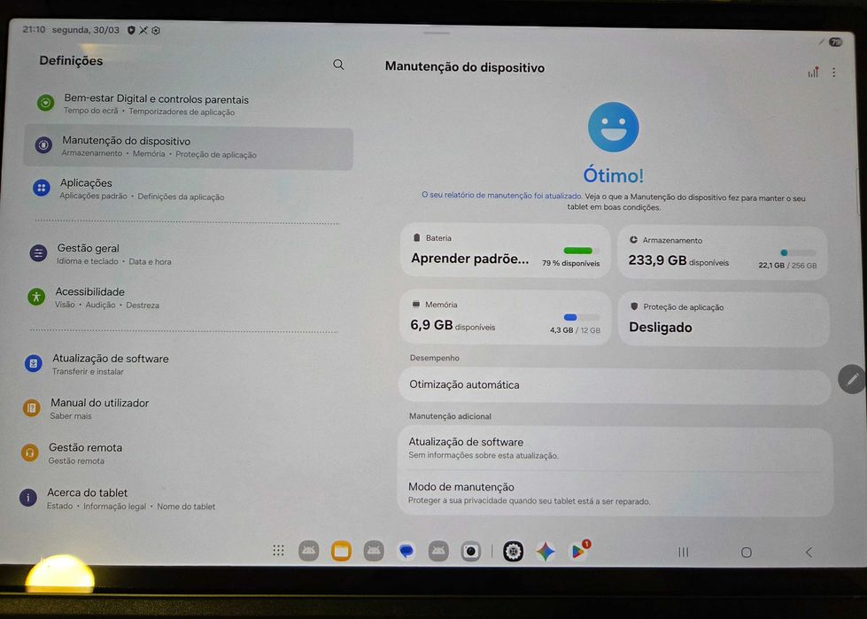 Samsung Galaxy Tab S10+ 256GB com fatura