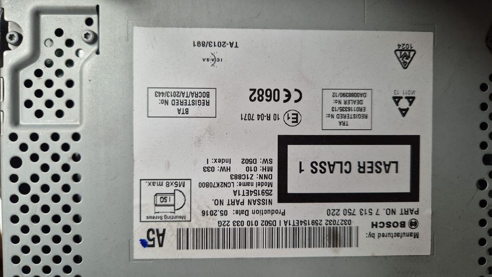Autoradio GPS Nissan Qashqai II J11