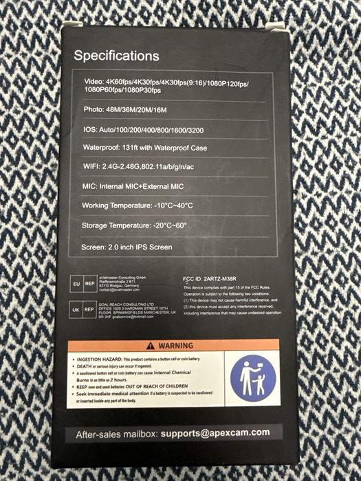 Это экшн-камера Apexcam M80