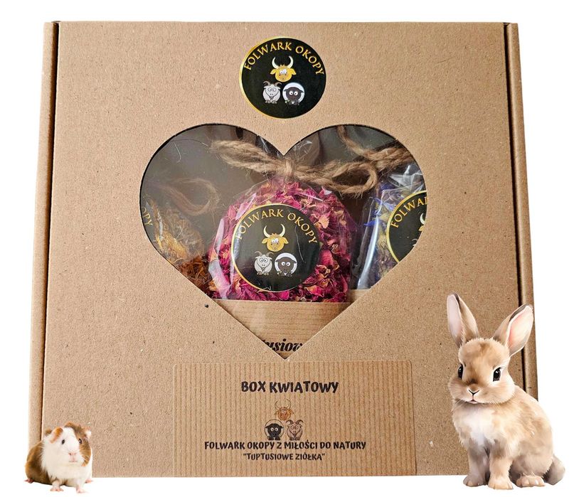 Zestaw kwiatowy mini - zioła dla królików, świnki morskiej, szynszyli