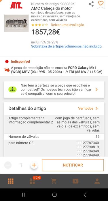 Cabeça bmw e46 e87 e90 e91 e60 e61 x3e83