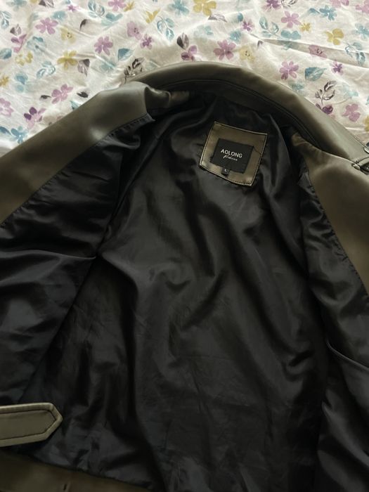 Шкіряна курточка вкорочена