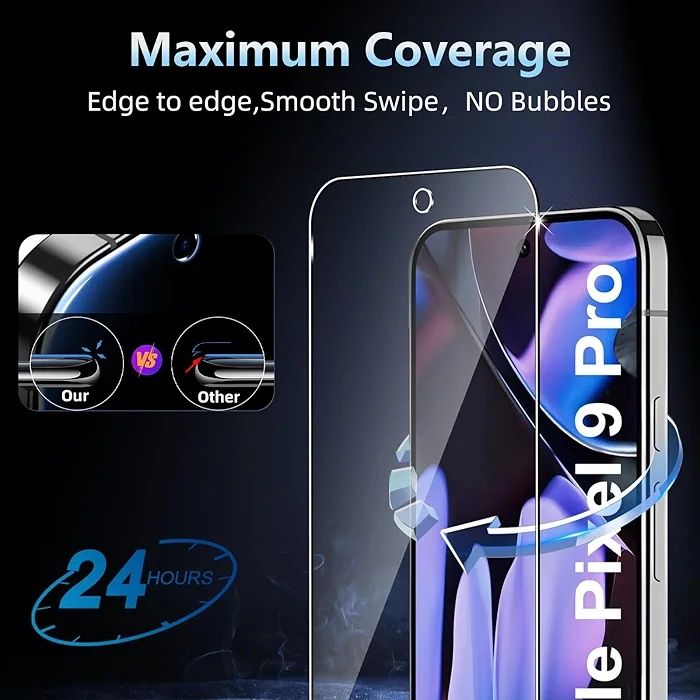 Protetor de ecrã e câmera para Google Pixel 9 Pro - NOVO