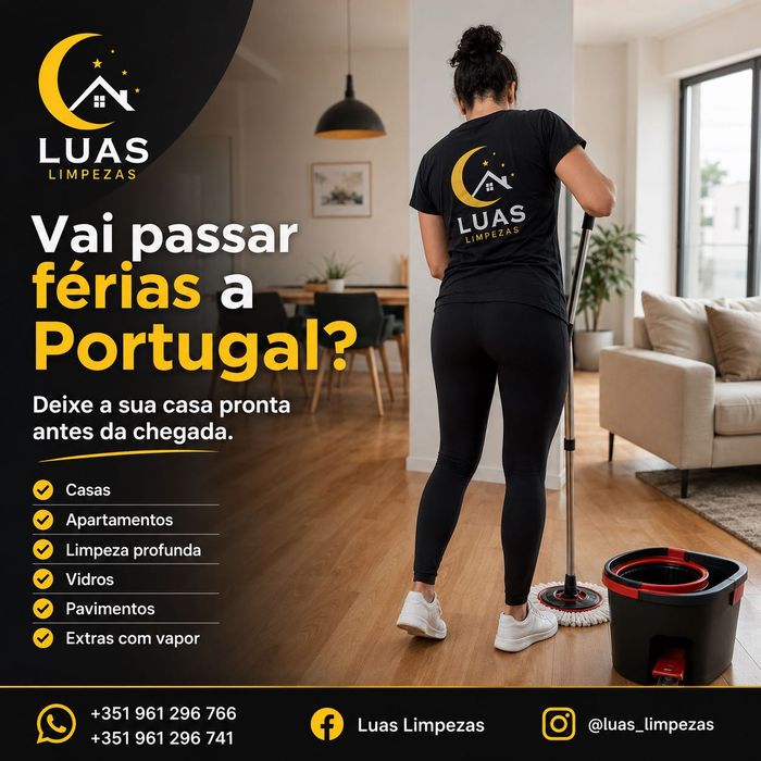 Serviços de limpeza profissional ao domicílio